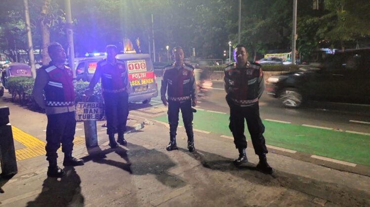 Polsek Senen Gelar Apel Operasi Cipta Kondisi dan Patroli Malam, Antisipasi Gangguan Kamtibmas