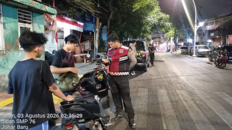 Operasi Cipta Kondisi Polsek Johar Baru Hadirkan Rasa Aman di Titik Rawan Kriminalitas