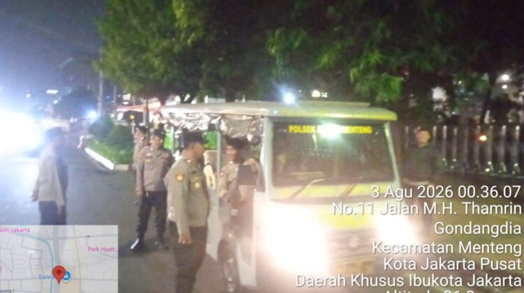 Polsek Metro Menteng Perketat Patroli Malam, Antisipasi Night Ride di Kawasan Thamrin