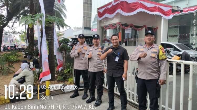 Polsek Metro Menteng Perketat Pengamanan Kantor BGN, Antisipasi Gangguan Kamtibmas di Kawasan Kebon Sirih