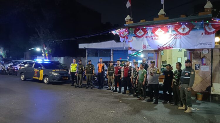 Patroli Tiga Pilar Perkuat Satkamling dan Cegah Gangguan Kamtibmas di Sawah Besar