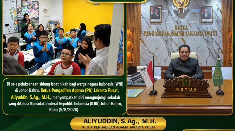 Pelayanan Hukum Sekaligus Edukasi, Ketua PA Jakarta Pusat Motivasi Pelajar WNI di Johor Bahru