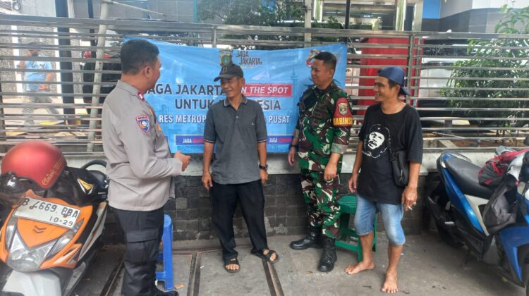 Polsek Metro Tanah Abang Gelar “Jaga Jakarta On The Spot”, Ajak Warga RW 06 Kebon Kacang Perkuat Kepedulian Kamtibmas
