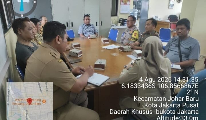 Rapat Koordinasi Kamtibmas Perkuat Sinergi Jaga Keamanan Wilayah Johar Baru