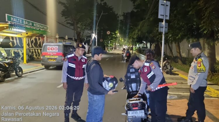 Operasi Cipta Kondisi Sasar Begal dan Kejahatan Jalanan, Polsek Johar Baru Perkuat Patroli Dini Hari