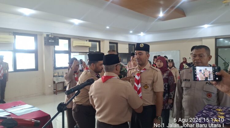 Perkuat Pembinaan Generasi Muda, Pengurus Pramuka Johar Baru Masa Bakti 2026–2029 Resmi Dikukuhkan