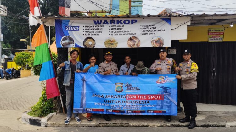Kapolsek Johar Baru Pimpin Gerakan “Jaga Jakarta On The Spot”, Bangun Kepedulian Warga Jaga Keamanan