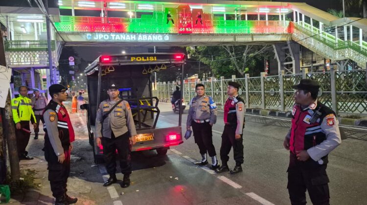 Polsek Metro Tanah Abang Gelar Patroli Skala Kecil, Antisipasi Tawuran dan Kejahatan Jalanan