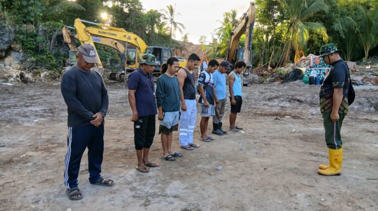 Apel Pagi Operator Alat Berat, Langkah Awal Sukseskan Sasaran Utama TMMD Ke-129 Kodim 1311/Morowali