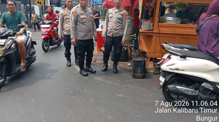 Kapolsek Senen Pimpin Patroli Sambang Objek Vital, Antisipasi Gangguan Kamtibmas dan Curanmor