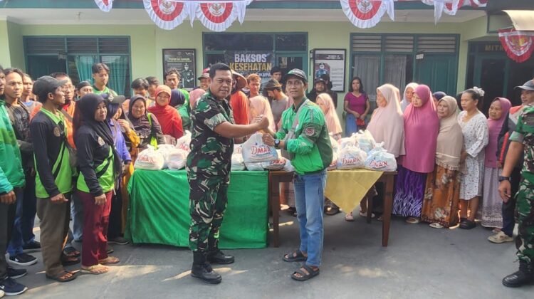 Danramil Cikupa Pimpin, Pemeriksaan Gratis dan Bagi Sembako