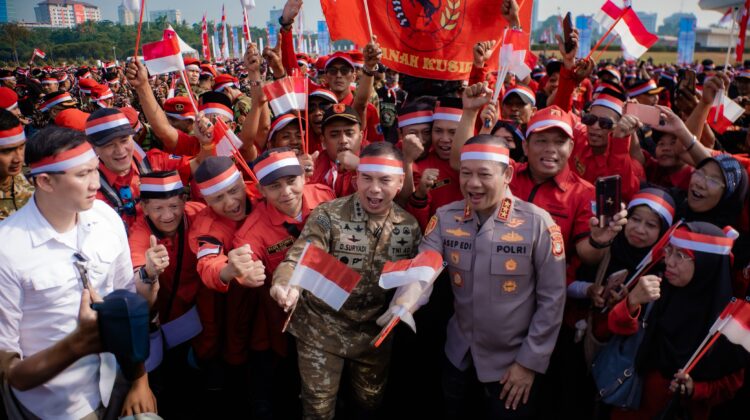 Polda Metro Jaya Gelar Apel Kebangsaan Sambut Hari Ulang Tahun ke-81 Republik Indonesia