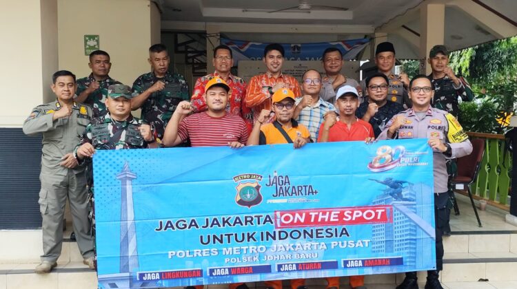 Polisi dan Warga Bersatu, Gerakan Jaga Jakarta On The Spot Perkuat Benteng Kamtibmas di Johar Baru