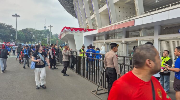 Polisi Perkuat Pengamanan Pertandingan Chelsea Fc Vs Ac Milan Di Zona 1 SUGBK Senayan