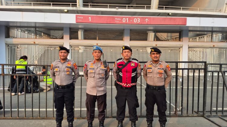 Polisi Perkuat Pengamanan Pertandingan Chelsea Fc Vs Ac Milan Di Zona 1 SUGBK Senayan