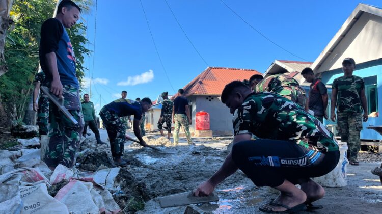 Pekerjaan Rabat Jalan Beton Memasuki Tahap Finishing