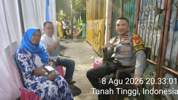 Deteksi Dini Gangguan Kamtibmas, Bhabinkamtibmas Sambangi Satkamling Tanah Tinggi