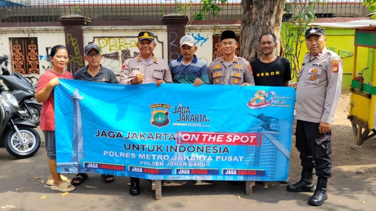 Jaga Jakarta On The Spot, Polsek Johar Baru Hadir di Tengah Warga Perkuat Kamtibmas