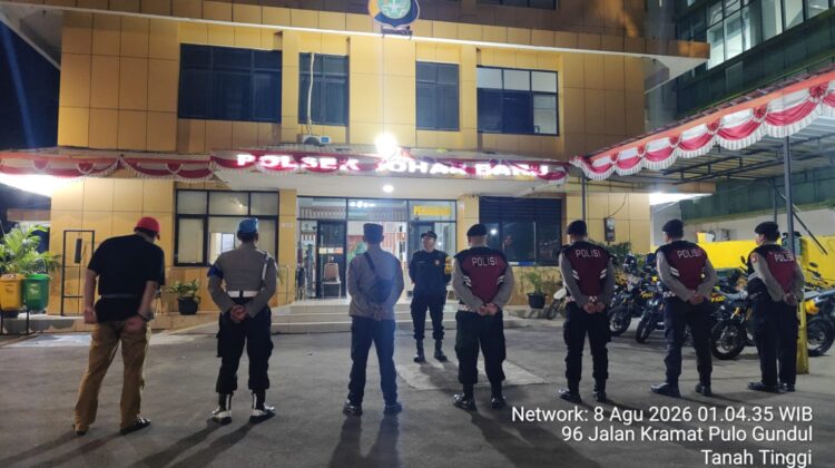 Kanit Samapta Pimpin Operasi Cipta Kondisi Dini Hari, Polsek Johar Baru Sasar Kejahatan Jalanan