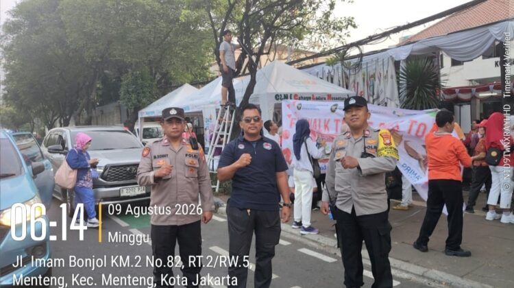 Polsek Metro Menteng Amankan Fun Walk Tempe Goes to UNESCO di Gedung Kowani