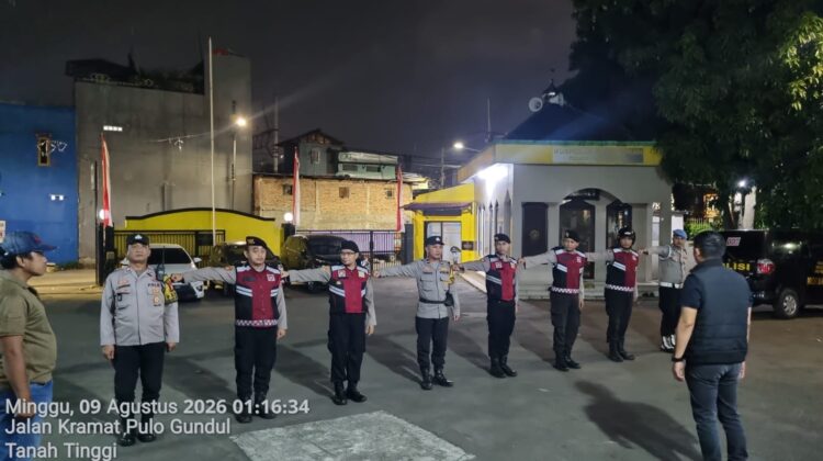 Cegah Begal dan Kejahatan Jalanan, Kanit Reskrim Pimpin Apel Operasi Cipta Kondisi Polsek Johar Baru