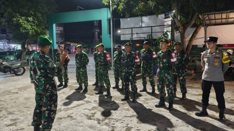 Antisipasi Daerah Rawan Begal, Koramil 09/Mauk Gelar Patroli Bersama Polsek