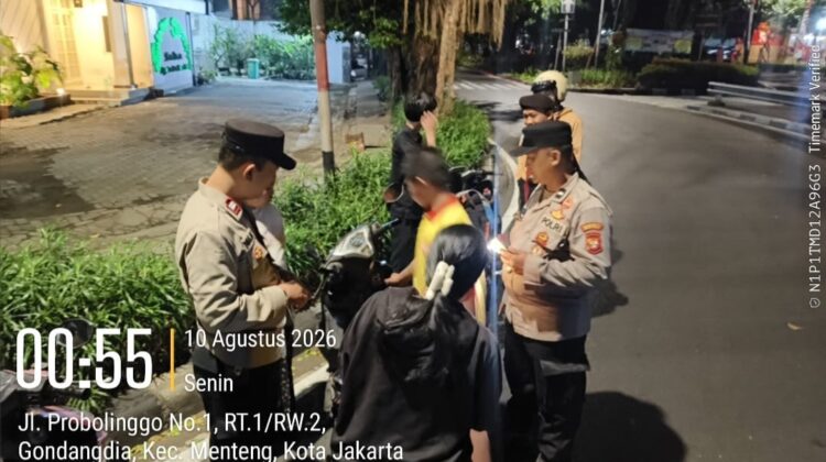 Razia Cipkon di Moh. Yamin, Polsek Metro Menteng Tertibkan Motor Tanpa Surat