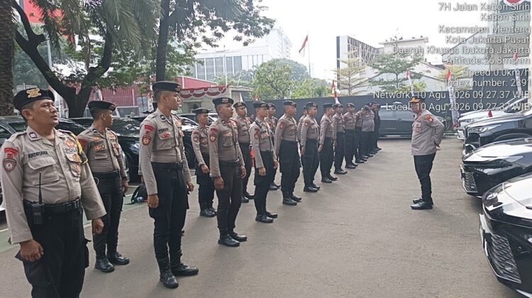 Apel Siaga Digelar, Polsek Metro Menteng Kawal Aspirasi di Kantor BGN