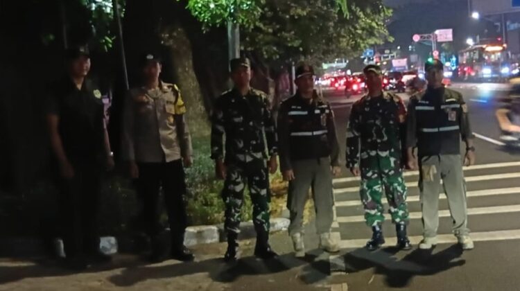 Tiga Pilar Gelar Apel dan Patroli Gabungan di Wilayah Senen