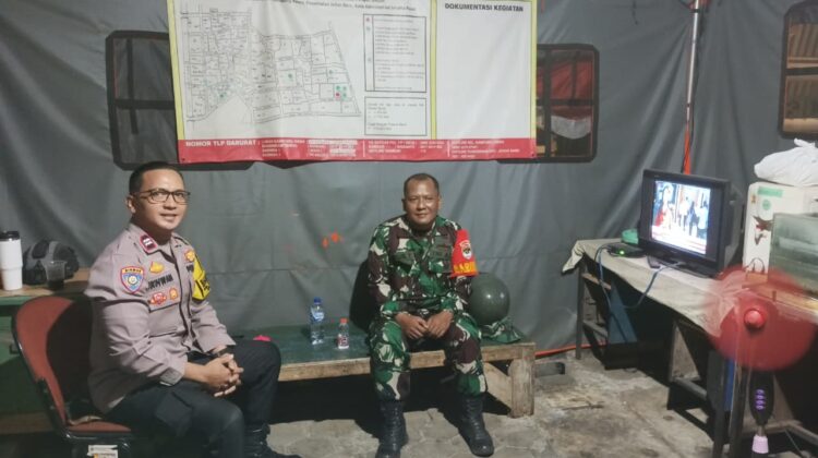 Sinergi TNI-Polri Diperkuat, Bhabinkamtibmas dan Babinsa Kampung Rawa Koordinasi Jaga Kamtibmas