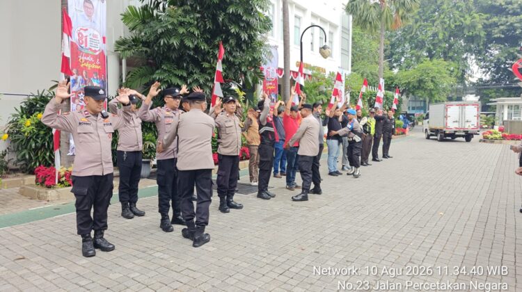 Aksi Unras Tetap Aman dan Kondusif, Polsek Johar Baru Siagakan 41 Personel di Kantor BPOM