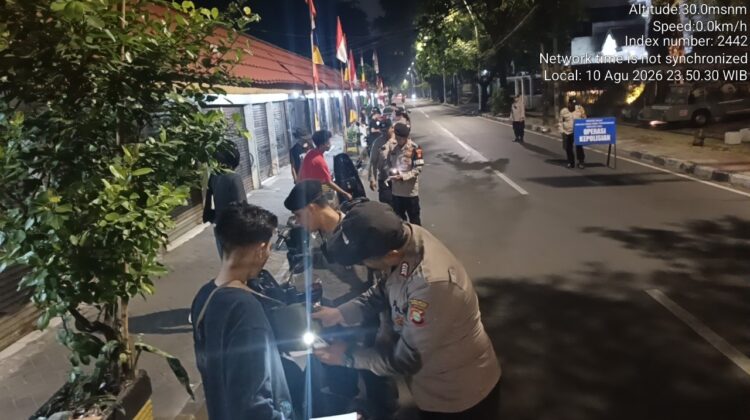 Polsek Metro Menteng Perketat Malam Hari, Dua Motor Tak Lengkap Surat Ditindak