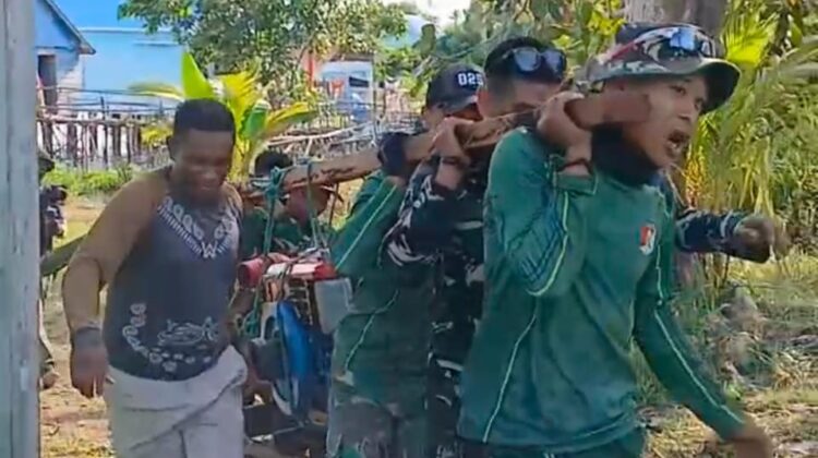 Perjuangan Panjang Satgas TMMD dan Masyarakat, Mesin Pendorong Air Berhasil Dibawa ke Lokasi Manunggal Air