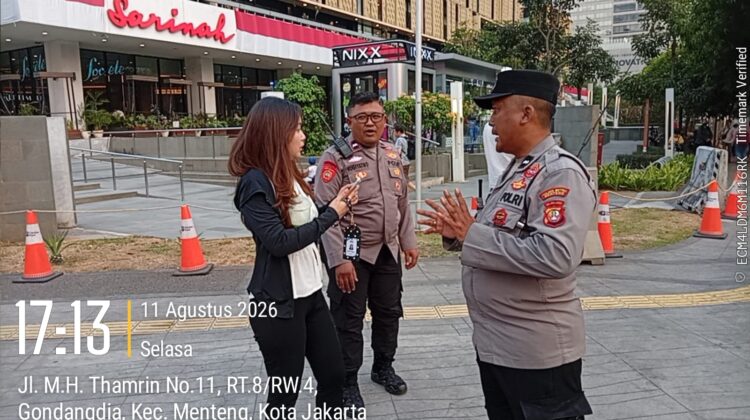 Jaga Jantung Ibu Kota, Polsek Metro Menteng Gencarkan Patroli Cegah Kriminalitas