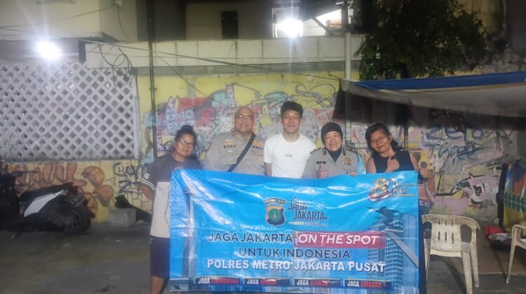 Jaga Jakarta On The Spot, Polsek Metro Tanah Abang Ajak Warga Bersama Wujudkan Lingkungan Aman dan Kondusif
