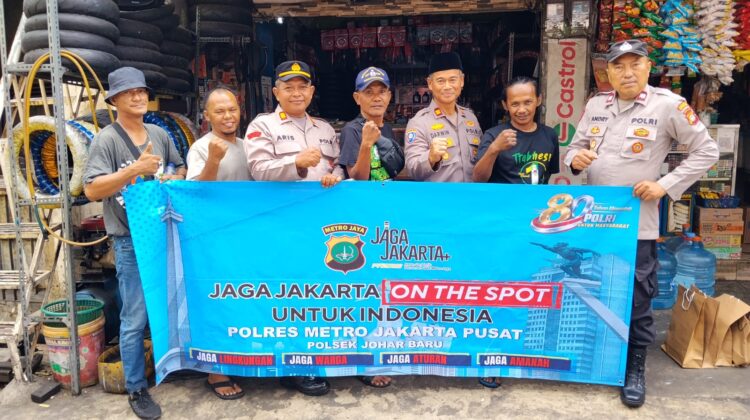 Dari Warga untuk Jakarta Aman, Polsek Johar Baru Gencarkan Jaga Jakarta On The Spot