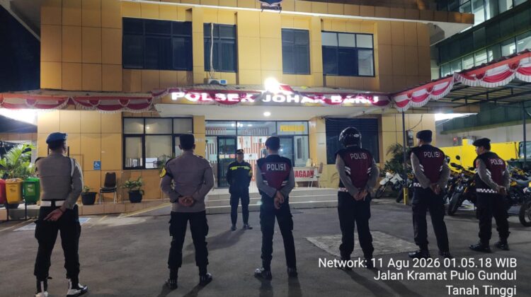 Kanit Binmas Pimpin Operasi Cipta Kondisi Dini Hari, Polsek Johar Baru Sasar Begal hingga Kejahatan Jalanan
