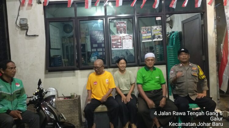 Sambangi Poskamling RW 06, Polisi Dorong Warga Aktif Jaga Keamanan Lingkungan