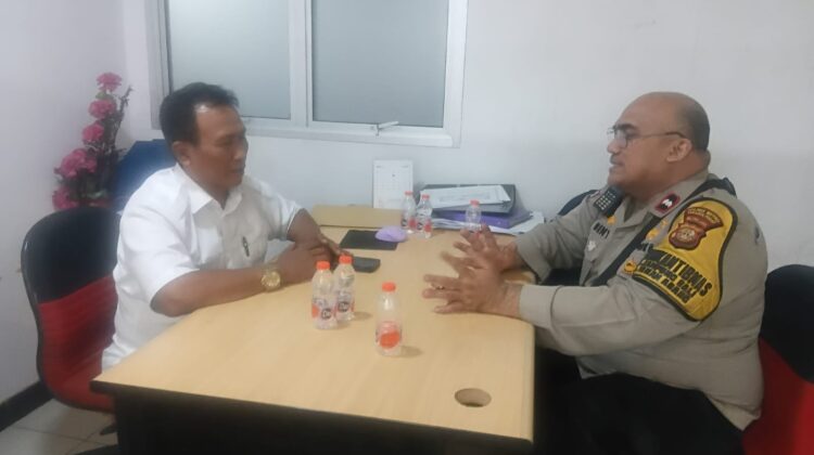 Bhabinkamtibmas Kampung Bali Laksanakan Cooling System dan Koordinasi Kamtibmas dengan Manager Keamanan Pasar Blok B Tanah Abang
