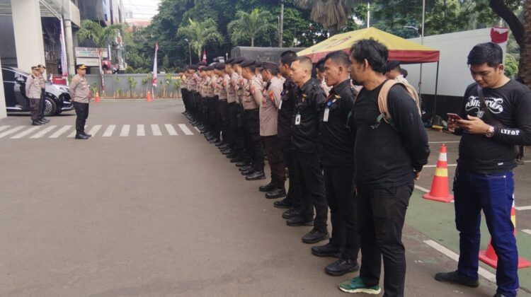 123 Personel Gabungan Siaga, Polsek Metro Menteng Antisipasi Unras di Kantor BGN