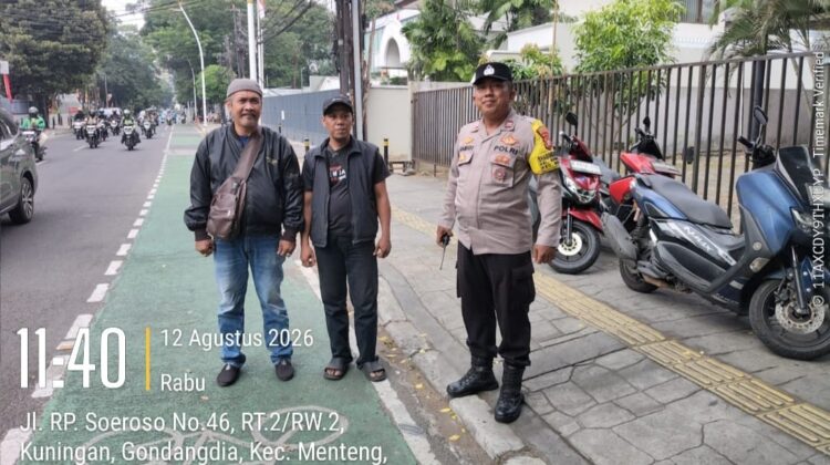 Bhabinkamtibmas-FKDM Bergerak, Keamanan Lingkungan Gondangdia Diperkuat
