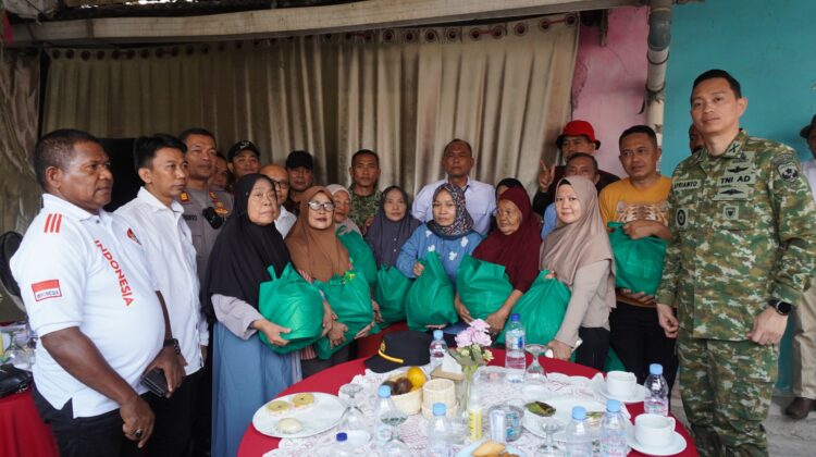 Kodim 0502/JU Ikuti Launching 2.500 Jembatan Garuda dan 3.000 Titik Air Bersih
