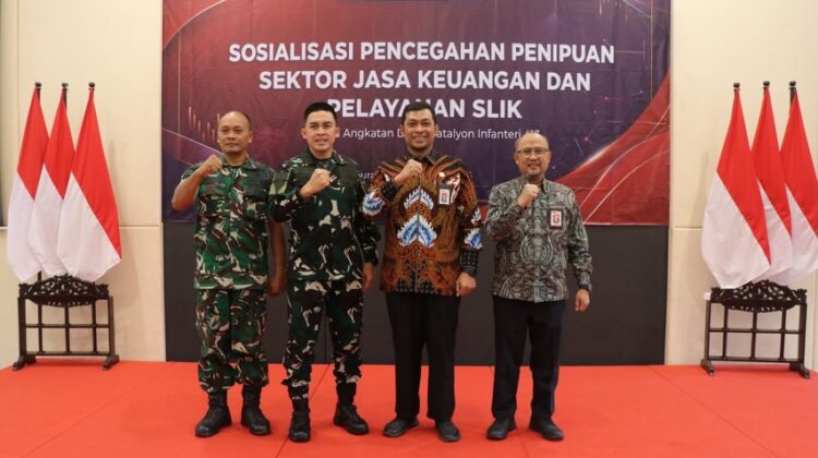 OJK Edukasi Prajurit Yonif 413/Bremoro Cegah Penipuan Keuangan