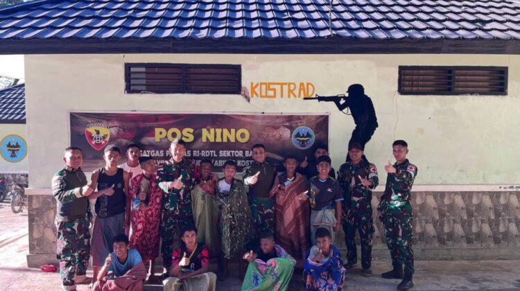 Hadirkan Layanan Kesehatan Bebas Biaya, Satgas Yonarhanud 2 Kostrad Gelar Khitan Gratis untuk Anak-Anak Desa Nino