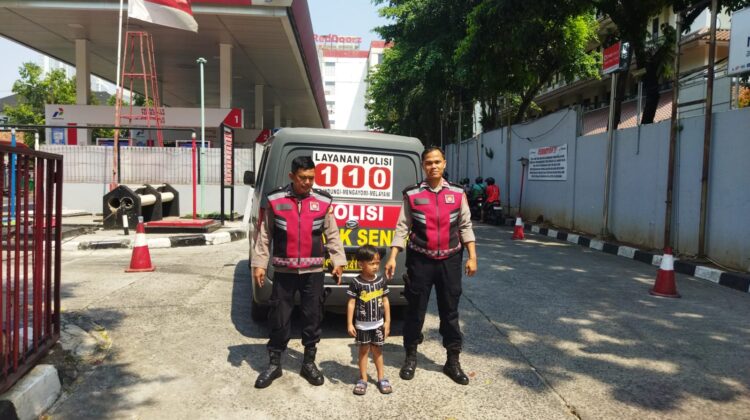 Patroli Samapta Polsek Senen Sasar Sejumlah Objek Vital di Jakarta Pusat