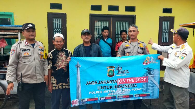 Jaga Jakarta On The Spot, Polsek Senen Bersama Warga untuk Wujudkan Kamtibmas Kondusif
