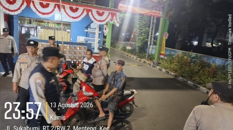 Cegah Tawuran dan Kejahatan Malam, Polsek Metro Menteng Sisir Menteng Tenggulun