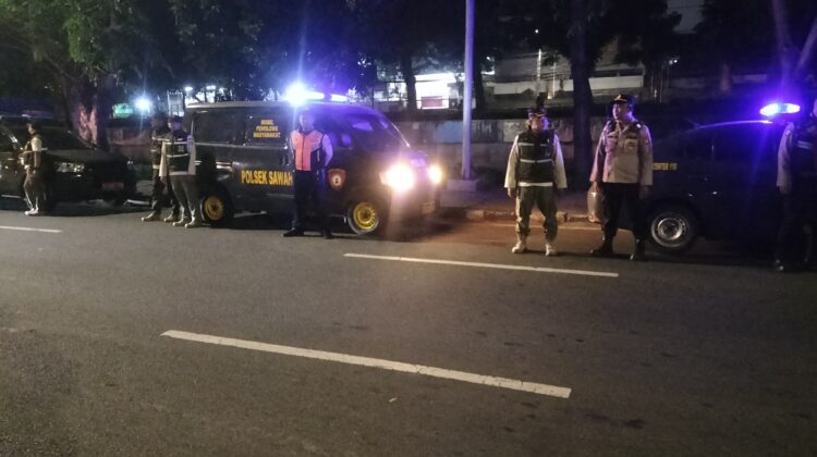 Patroli dan Strong Point 3 Pilar Polsek Sawah Besar Sasar Titik Rawan Kejahatan