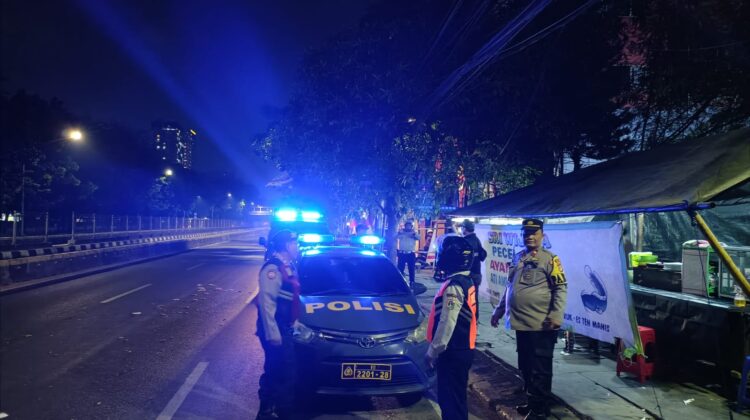 Tiga Pilar Sawah Besar Bergerak Dalam Patroli Blue Light” Antisipasi Tawuran dan Balap Liar