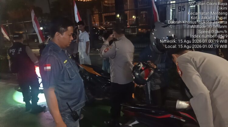 Cikini Raya Jadi Sasaran Cipkon, Polisi Jaring Empat Motor Tak Lengkap Surat
